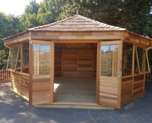 enclosed outdoor classrooms