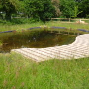 dipping pond and platform