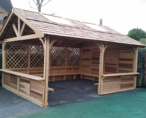 outdoor shelters for playgrounds