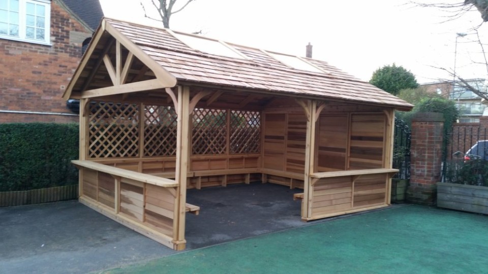 outdoor shelters for playgrounds