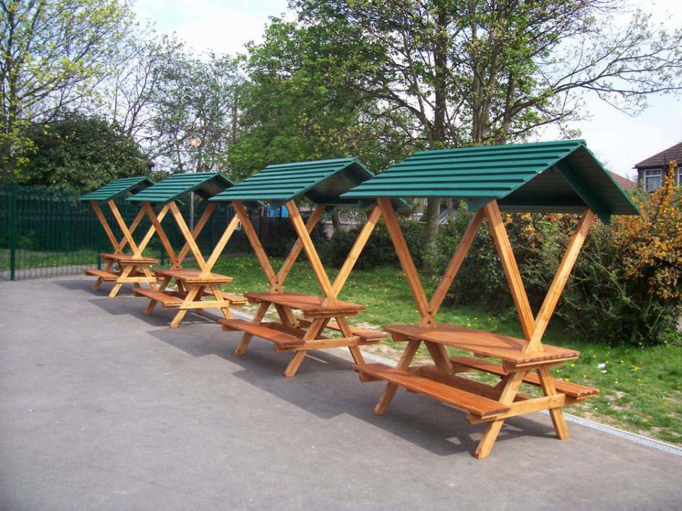 Picnic Table With A Roof • The Hideout House Company